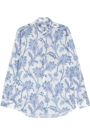 Etro Floral-print cotton shirt