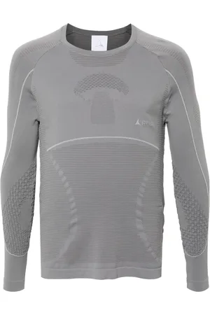 ROA Ribbed textured performance T-shirt