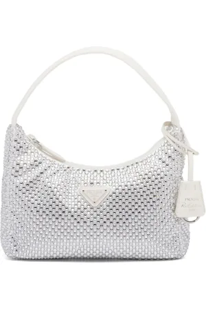 Prada Re-Edition 2000 crystal-embellished mini bag