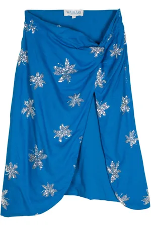 Waimari Ari draped midi skirt