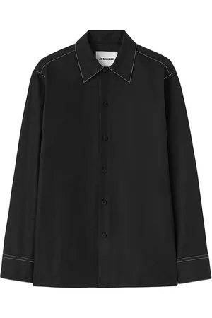Jil Sander Long-sleeve contrast-stitching shirt