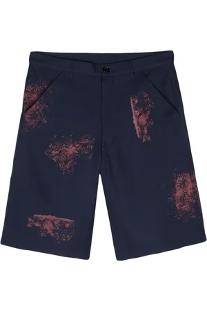 Comme des Garçons Paint splatter-detail shorts