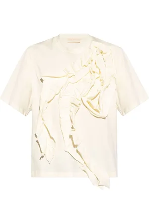 ULLA JOHNSON Aris ruffle-detail T-shirt