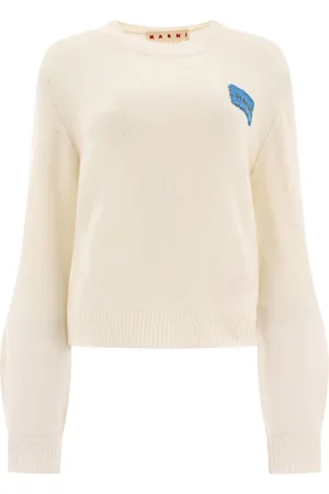 Marni Logo-appliqué cashmere jumper