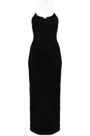 Rowen Rose Contrast-trim maxi dress