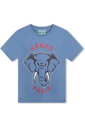 Kenzo Elephant-print cotton T-shirt
