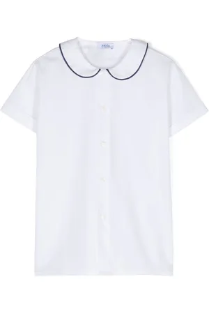 SIOLA Contrasting-trim cotton shirt
