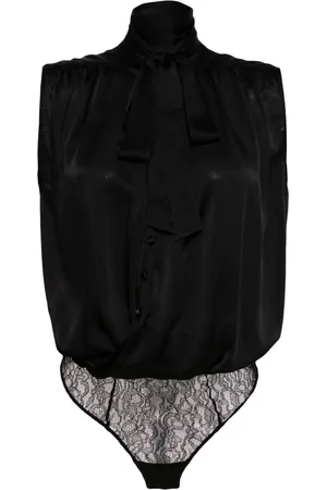 Kiki de Montparnasse Crossover silk bodysuit