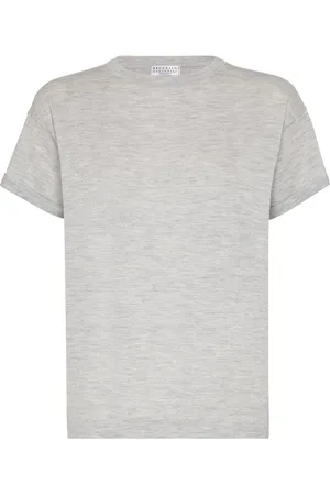 Brunello Cucinelli Lurex-knit T-shirt