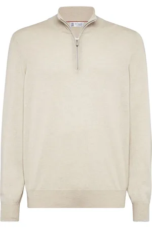 Brunello Cucinelli Short-zip knitted jumper