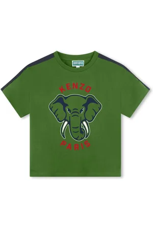 Kenzo Elephant-print cotton T-shirt
