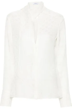 Salvatore Ferragamo Monogram-jacquard silk shirt