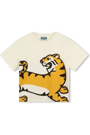 Kenzo Tiger-print organic cotton T-shirt