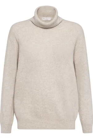 Brunello Cucinelli Ribbed cashmere roll-neck jumper