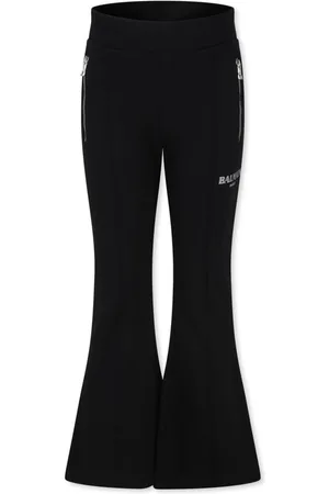 Balmain Logo-print flared tack pants