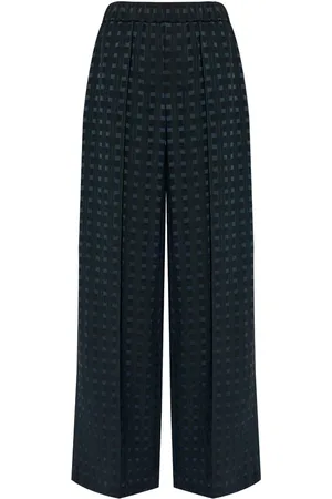Kenzo Weave palazzo pants