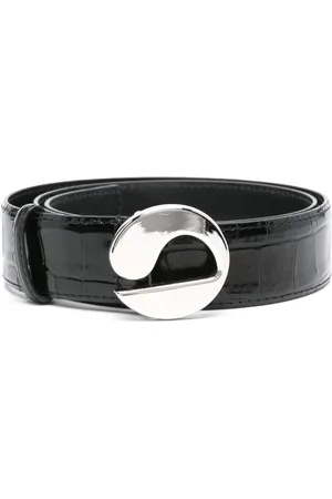 COPERNI Embossed-crocodile leather belt