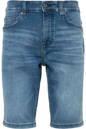 HUGO BOSS Washed denim shorts