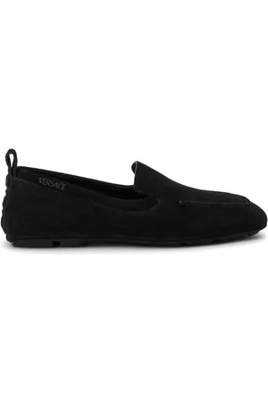 VERSACE Villa suede loafers