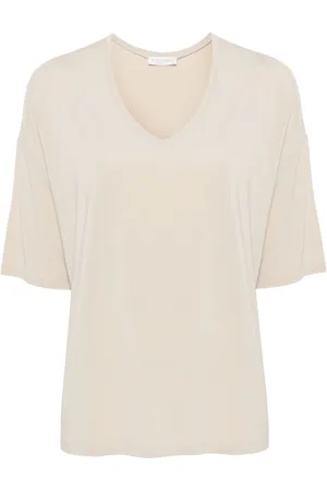LE TRICOT PERUGIA V-neck drop-shoulder T-shirt