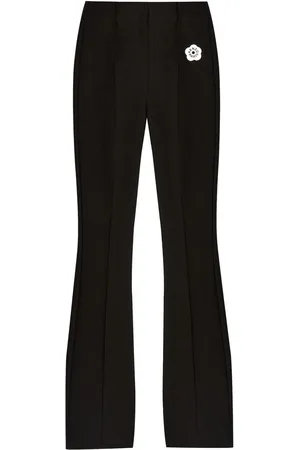 Kenzo Boke Flower 2.0 embroidered flared-leg trousers