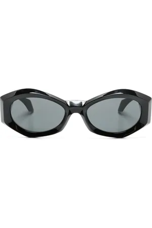 VERSACE Medusa plaque irregular-frame sunglasses
