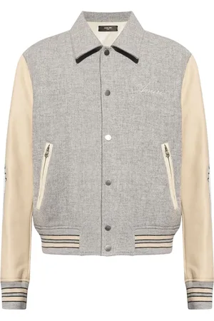 AMIRI Contrasting-sleeve bomber jacket