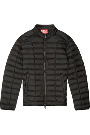 Diesel Quilted mock neck jacket