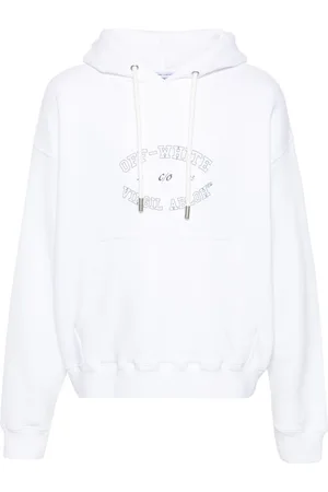 OFF-WHITE Logo-print cotton hoodie