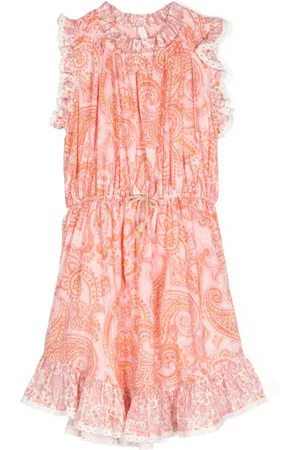 ZIMMERMANN Ottie paisley-print pleated dress
