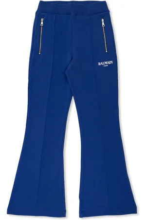Balmain Logo-print flared tack pants