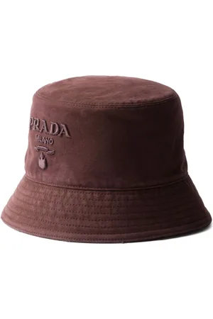 Prada Logo embroidered bucket hat