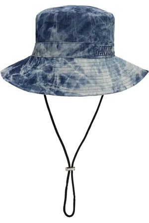 Ganni Washed denim bucket hat