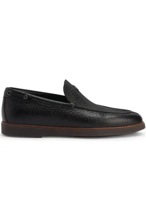 Giuseppe Zanotti The Maui logo-plaque leather loafers