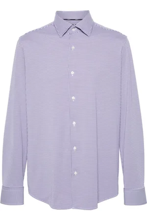 HUGO BOSS Check-pattern long sleeve shirt