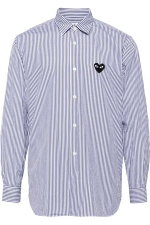 Comme des Garçons Logo-patch cotton shirt