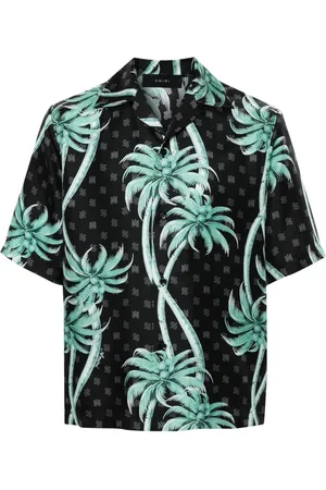 AMIRI Palm tree-print silk shirt