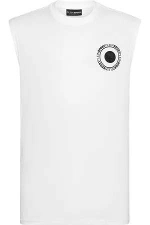 Philipp Plein Logo-appliqué crew-neck tank top