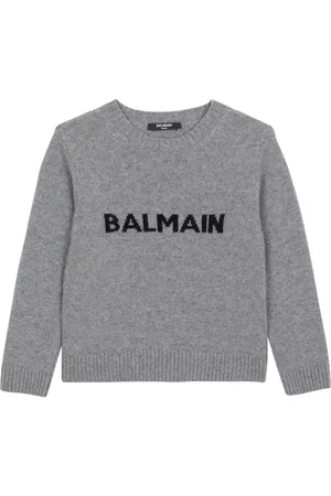 Balmain Logo-intarsia jumper