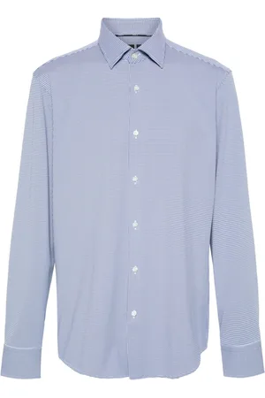 HUGO BOSS Gingham-check long-sleeve shirt