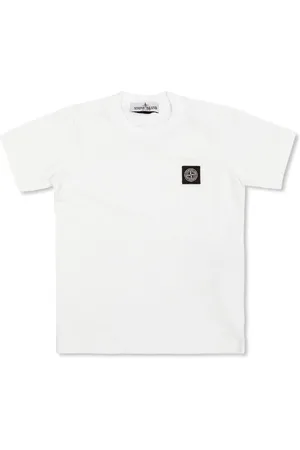 Stone Island Cotton logo patch t-shirt