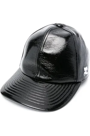 Courrèges Logo-embroidered patent cap