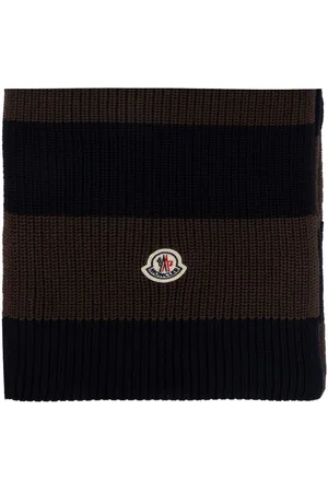 Moncler Striped cotton scarf