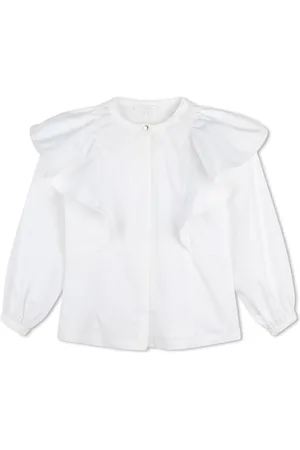 Chloé Embroidered-design cotton blouse
