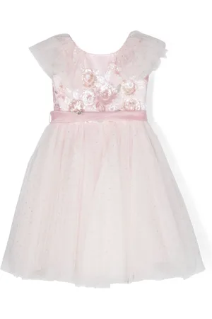 MONNALISA Sequin-embellished voluminous dress