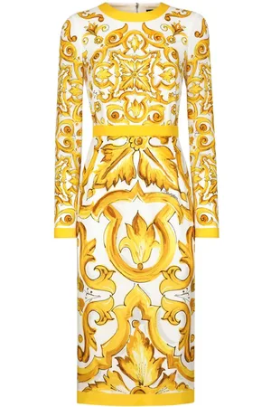 Dolce & Gabbana Majolica-print sheath dress