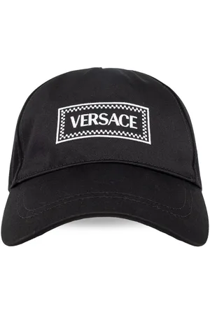 VERSACE Logo-embroidered cotton cap