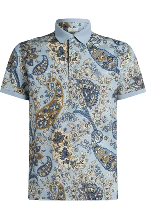 Etro Floral paisley print polo shirt