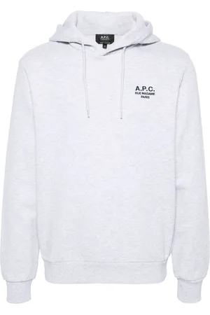 A.P.C. Logo-embroidered organic cotton hoodie