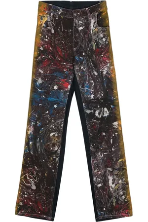 Charles Jeffrey Loverboy Exclusive Painted Art cotton jeans